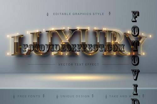 Luxury Light - Editable Text Effect - 7131081