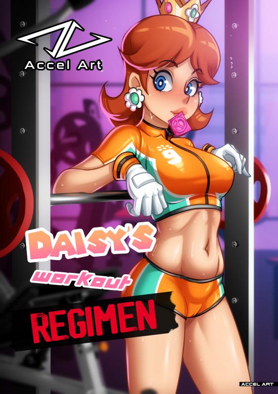 Accel Art - Waifu Cast Princess Daisy - Mario Strikers - Daisy's workout Regimen Porn Comics