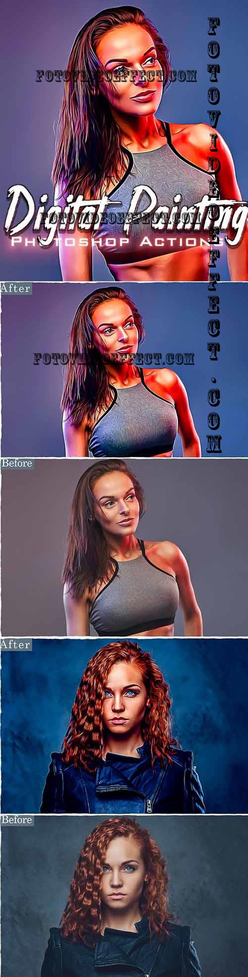Digital Painting Photoshop Actions - 37148191