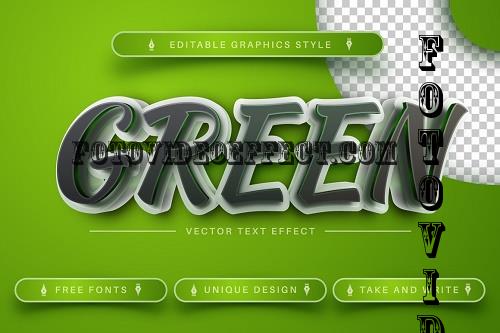 3D Green - Editable Text Effect - 7126021