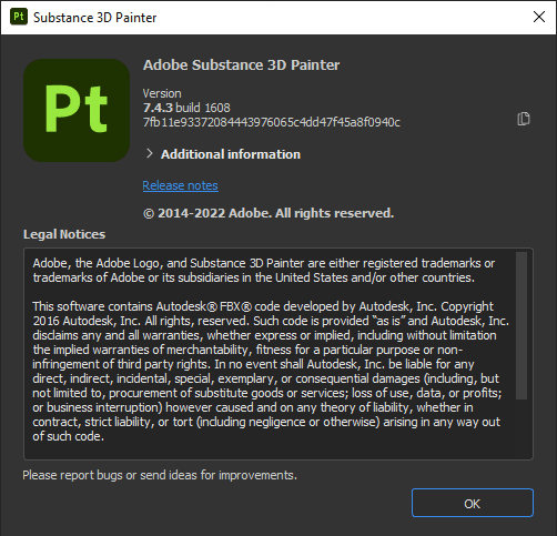 Adobe Substance 3D Painter 7.4.3.1608