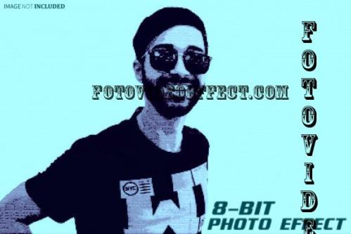 8 Bit Photo Effect Psd
