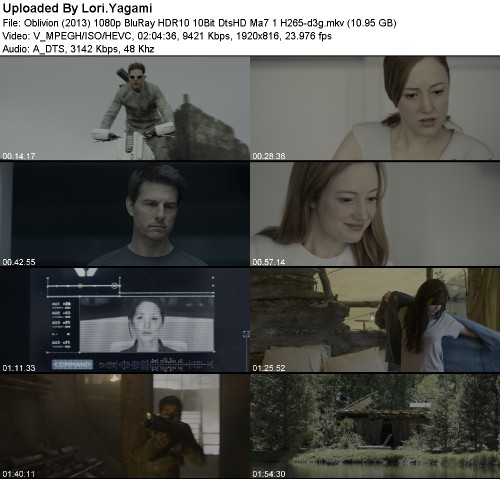 Oblivion (2013) 1080p BluRay HDR10 10Bit DtsHD Ma7 1 H265-d3g