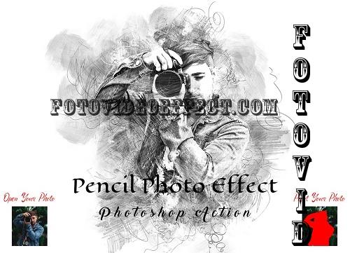 Pencil Photo Effect Photoshop Action - 7135780