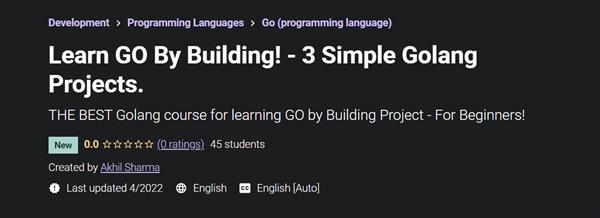 Learn GO By Building! - 3 Simple Golang Projects