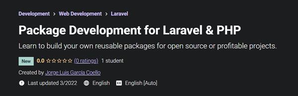 Package Development for Laravel & PHP