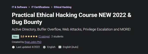 Practical Ethical Hacking Course NEW 2022 & Bug Bounty