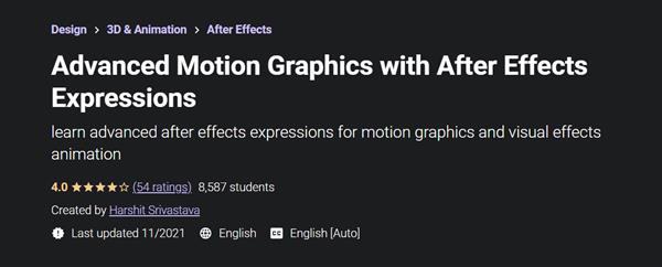 Advanced Motion Graphics with After Effects Expressions