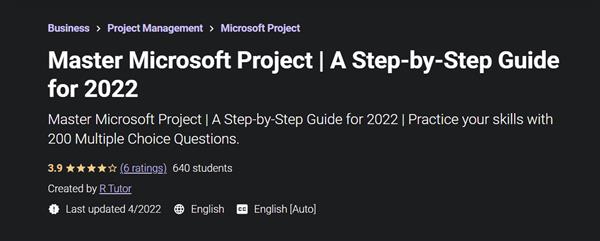 Master Microsoft Project | A Step-by-Step Guide for 2022