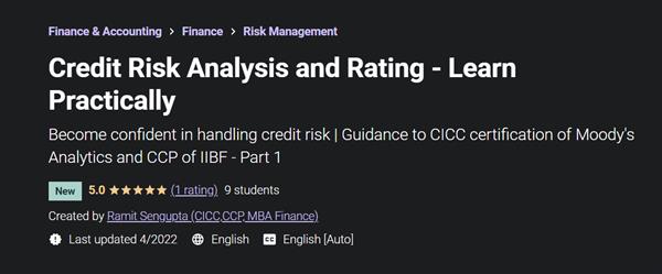 Credit Risk Analysis and Rating - Learn Practically