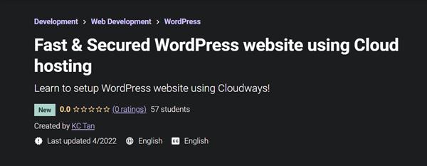 Fast & Secured WordPress website using Cloud hosting