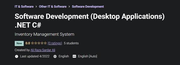 Software Development (Desktop Applications) .NET C#