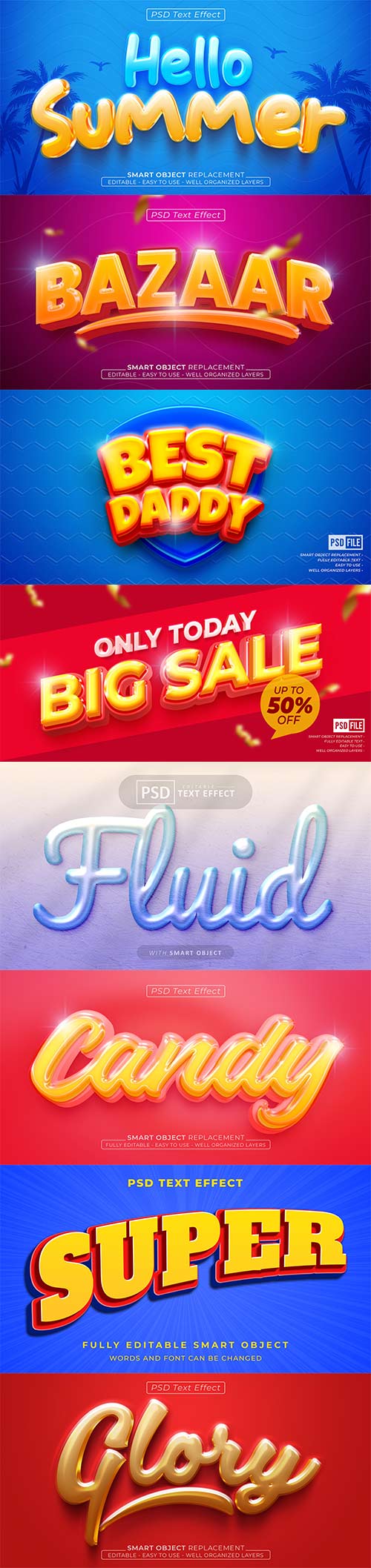 Psd text effect set vol 545 » GFXBuild