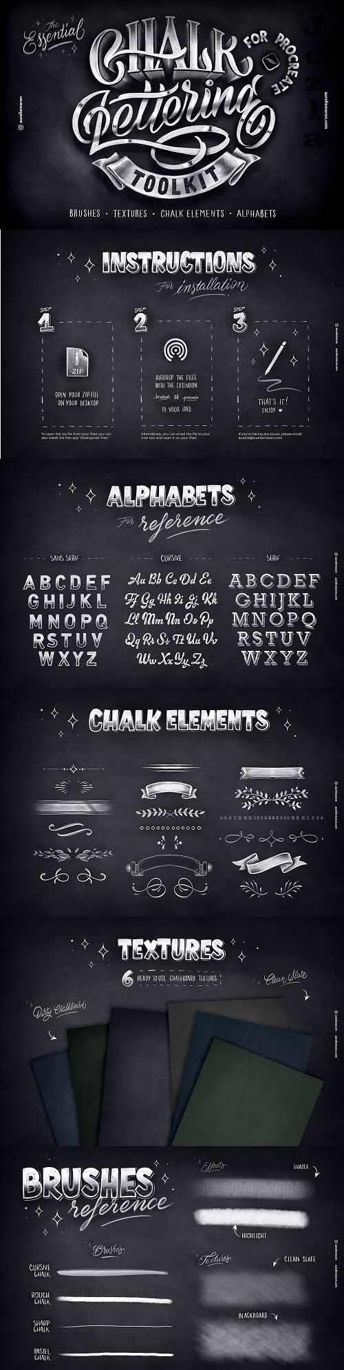 Chalk Lettering Toolkit � Procreate - 4760488