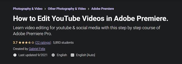 How to Edit YouTube Videos in Adobe Premiere