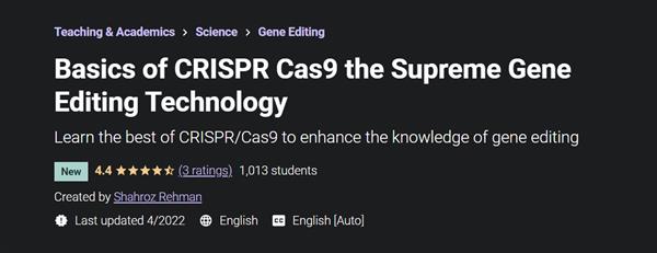 Basics of CRISPR Cas9 the Supreme Gene Editing Technology