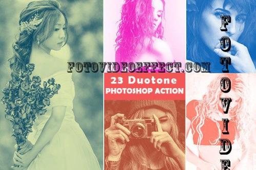 23 Duotone Photoshop Action