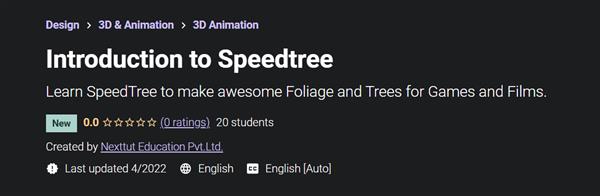 Udemy - Introduction to Speedtree