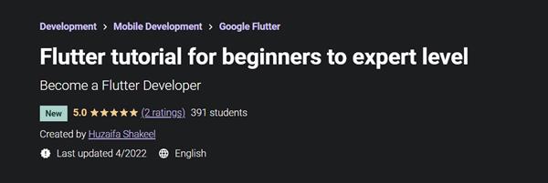 Flutter tutorial for beginners to expert level