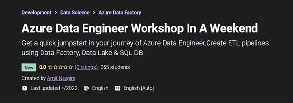Azure Data Engineer Workshop In A Weekend