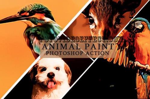 Animal Paint Photoshop Action