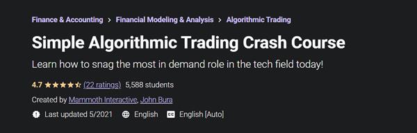 Simple Algorithmic Trading Crash Course