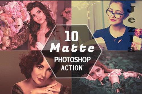 10 Matte Photoshop Action