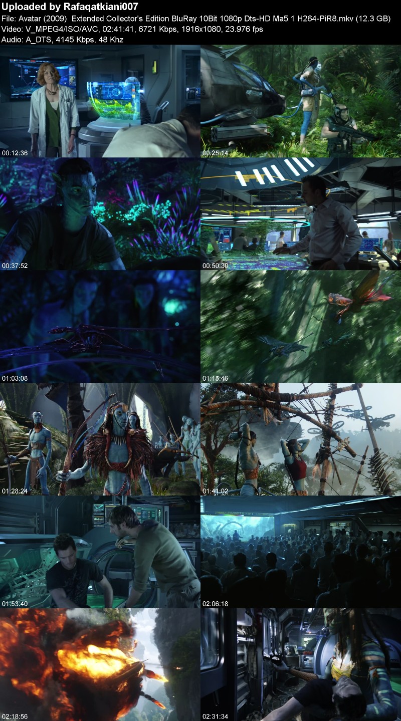 Avatar (2009) Extended Collector's Edition BluRay 10Bit 1080p Dts-HD Ma5 1 H264-PiR8 Avatar (2009) Extended Collector's Edition BluRay 10Bit 1080p Dts-HD Ma5 1 H264-PiR8