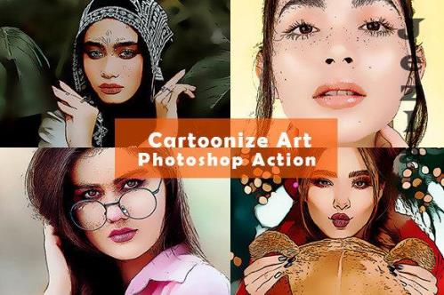 Cartoonize Art Photoshop Action