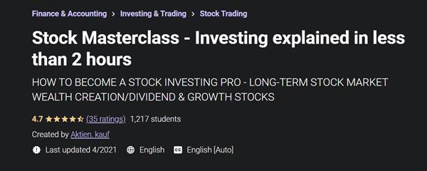 Stock Masterclass - Investing explained in less than 2 hours