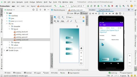 Android Studio Quiz App Using Firebase Realtime Database