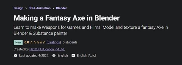 Making a Fantasy Axe in Blender