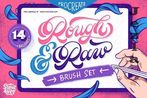 Rough & Raw Procreate Brush Set - 3761365
