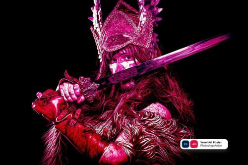 Vexel Art Poster Photoshop Action - 3G3CK84