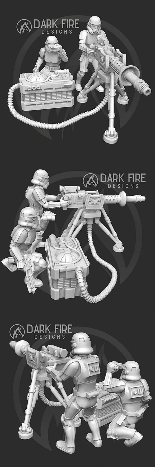 3D Print Models Desert Trooper Repeater Team - Dark Fire