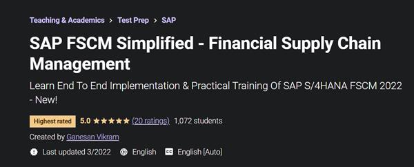 SAP FSCM Simplified - Financial Supply Chain Management