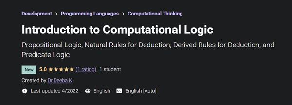 Introduction to Computational Logic