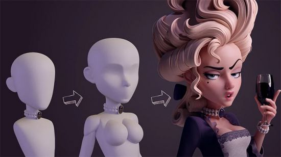 Step by Step Base Meshes Marie Antoinette