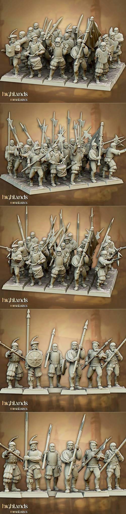 3D Print Models Highlands Miniatures - Sunland Imperial Troops