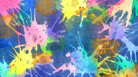 Learn to paint Fireworks with watercolors
