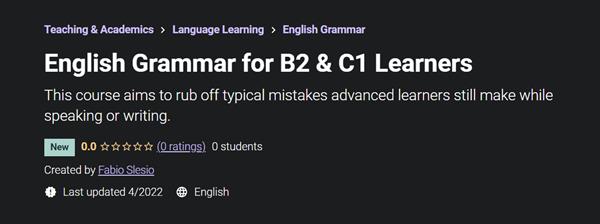 English Grammar for B2 & C1 Learners
