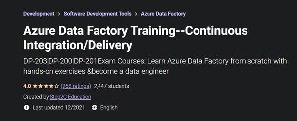 Azure Data Factory Training--Continuous Integration/Delivery