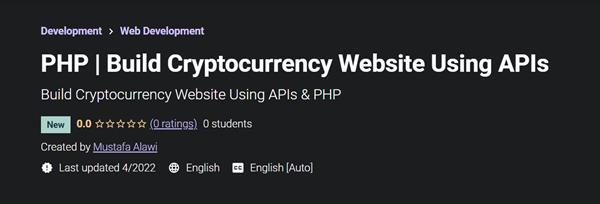 PHP  Build Cryptocurrency Website Using APIs