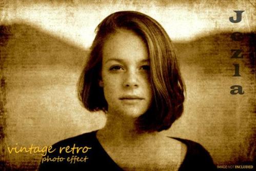 Vintage Retro Photo Effect Psd