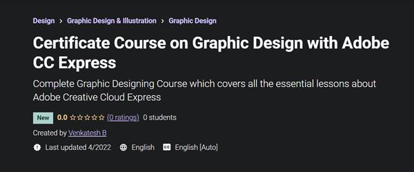 Certificate Course on Graphic Design with Adobe CC Express