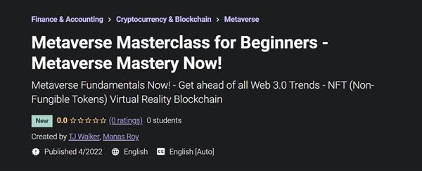 Metaverse Masterclass for Beginners - Metaverse Mastery Now!