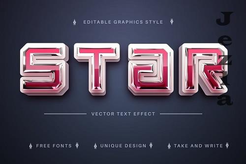 Realistic 3D - Editable Text Effect - 7153081 Realistic 3D - Editable Text Effect - 7153081