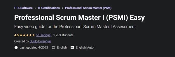 Professional Scrum Master I (PSMI) Easy