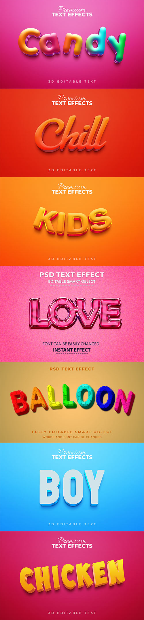 Psd text effect set vol 562