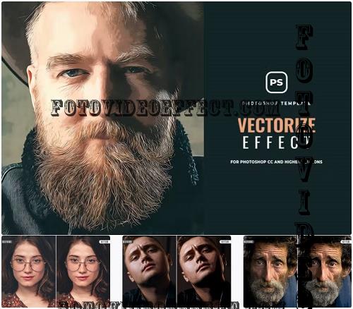 Portrait Vectorize Effect